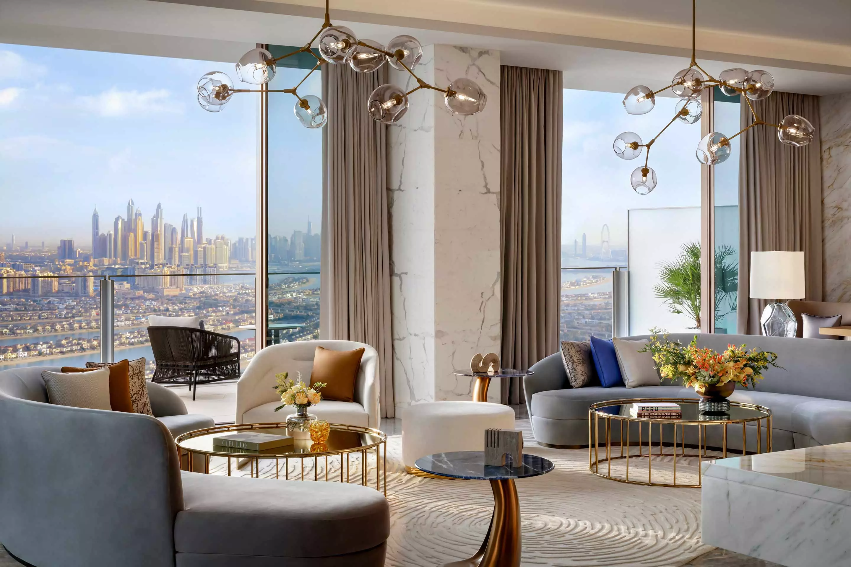 Atlantis The Royal — Horizon Penthouse — living room