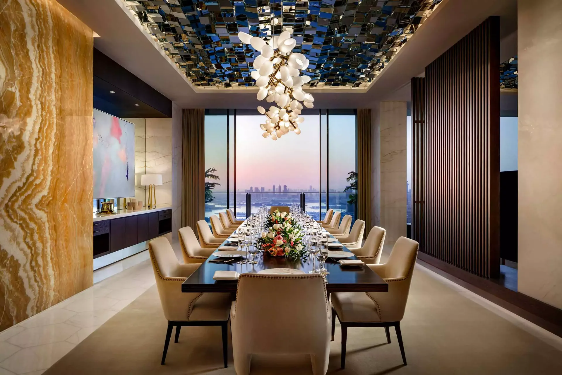 Atlantis The Royal — Panoramic Penthouse — dining