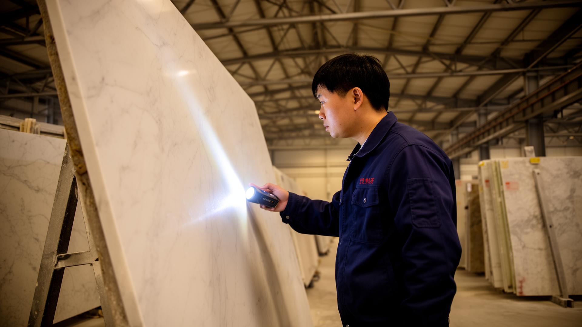 Surface inspection under raking light